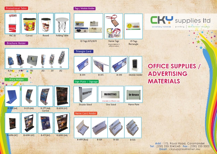 CKY Supplies Brochure